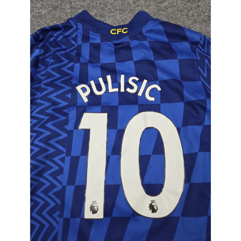 Nike Chelsea FC Pulisic #10 Soccer Jersey Blue 2021/22 Men’s Size Large #1156